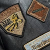 2020 Amazon Cross-border new leather jackets, men's baseball jackets, thin paratrooper embroidered flight suits, PU leather jackets Specification image
